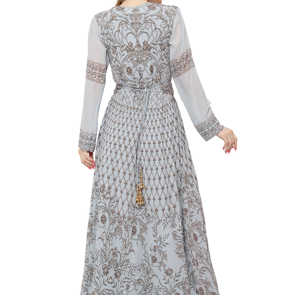 
                  
                    Digital Printed Kaftan Henna Tea Party Dress
                  
                