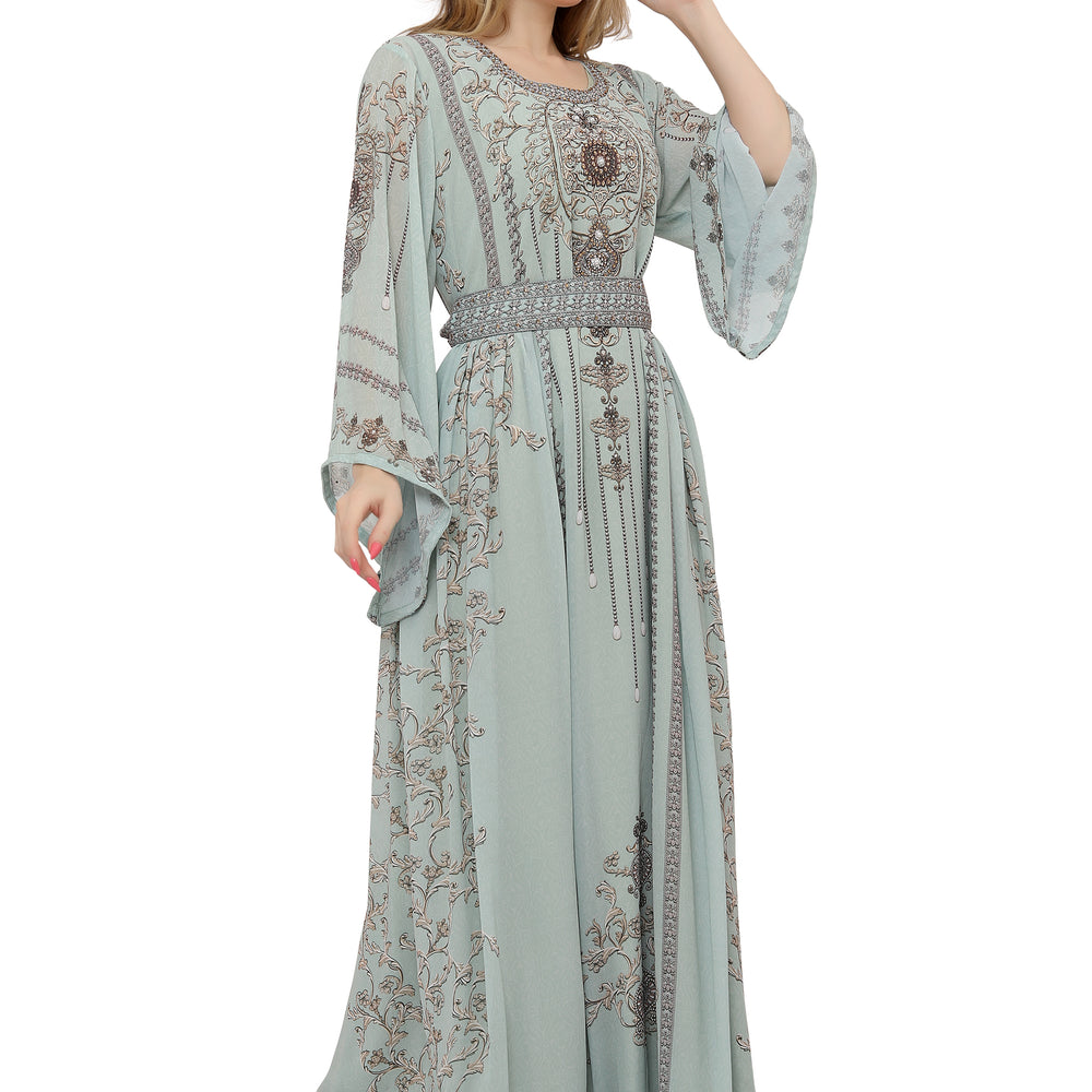 
                  
                    Digital Printed Dubai Caftan Maxi Dress
                  
                