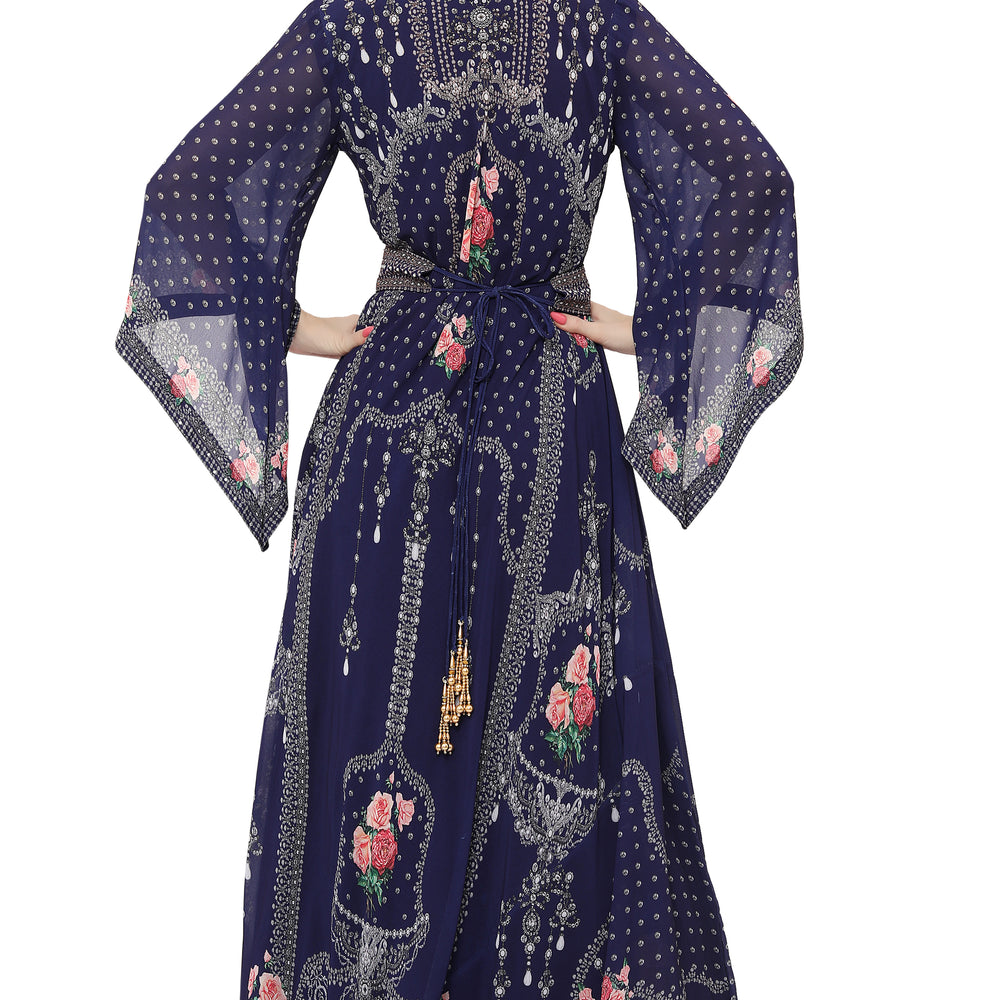 
                  
                    Digital Printed Abaya Caftan Ethic Party Gown
                  
                