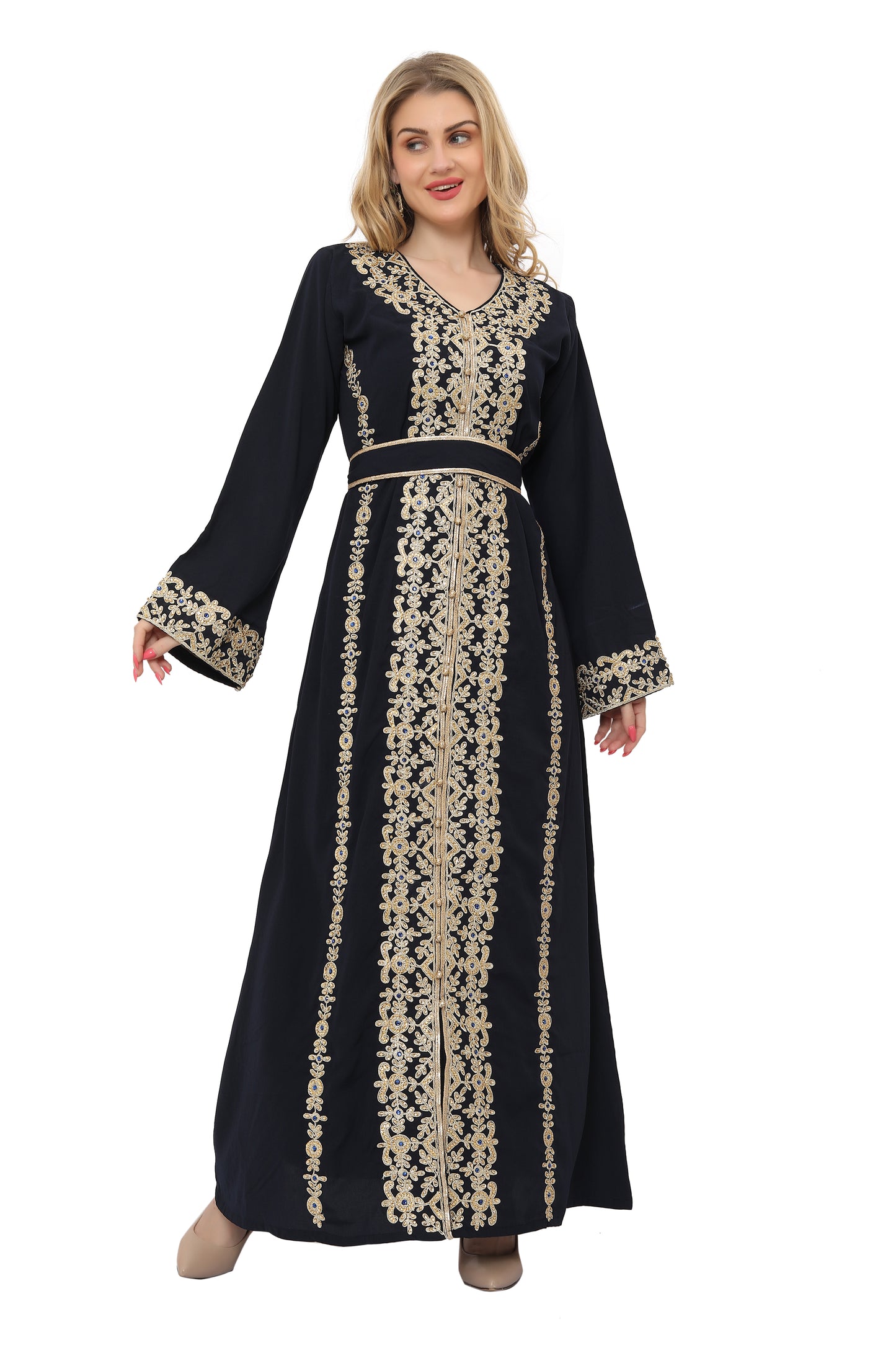 Dubai PartyWear Maxi Dress Jalabiya For Women