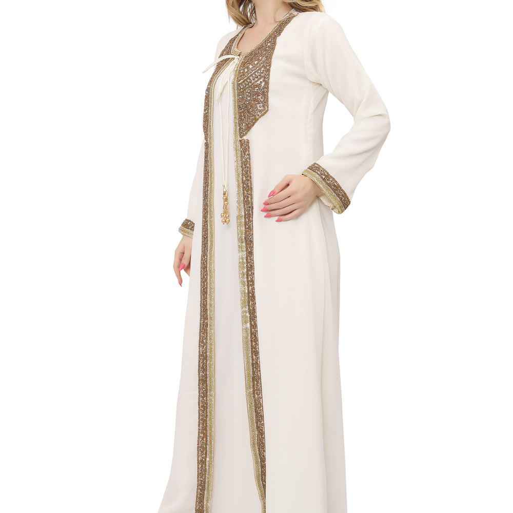 
                  
                    Designer Kaftan Hand Embroidered Gown In Maxim Creation
                  
                