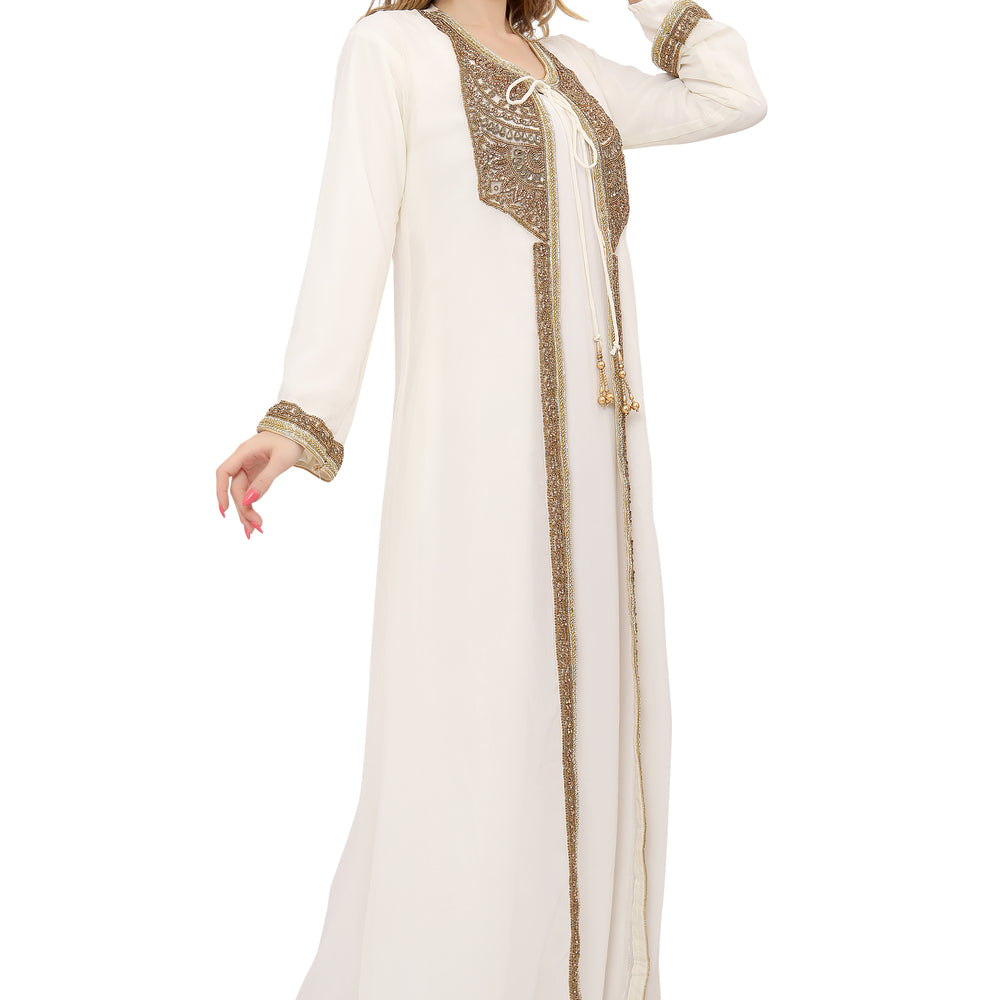 
                  
                    Designer Kaftan Hand Embroidered Gown In Maxim Creation
                  
                