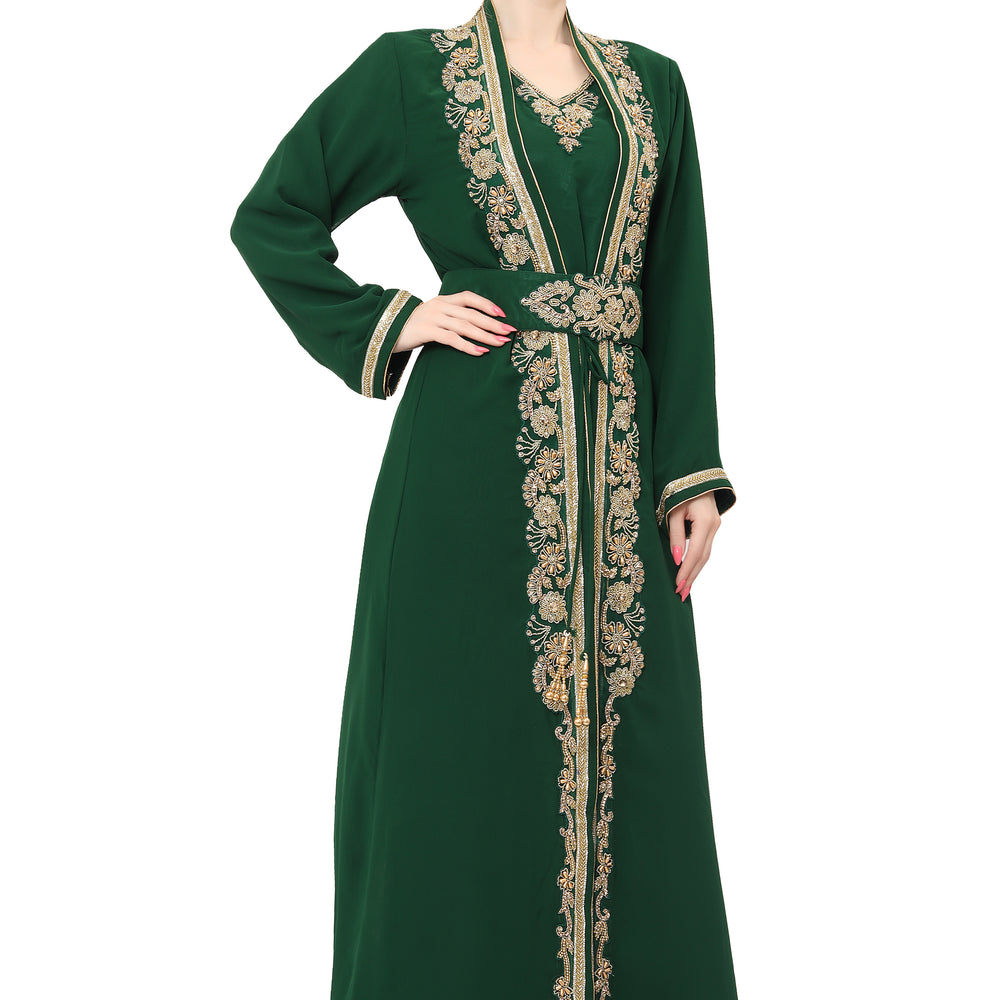 
                  
                    Designer Maghribi Kaftan Evening Tea Party Gown
                  
                