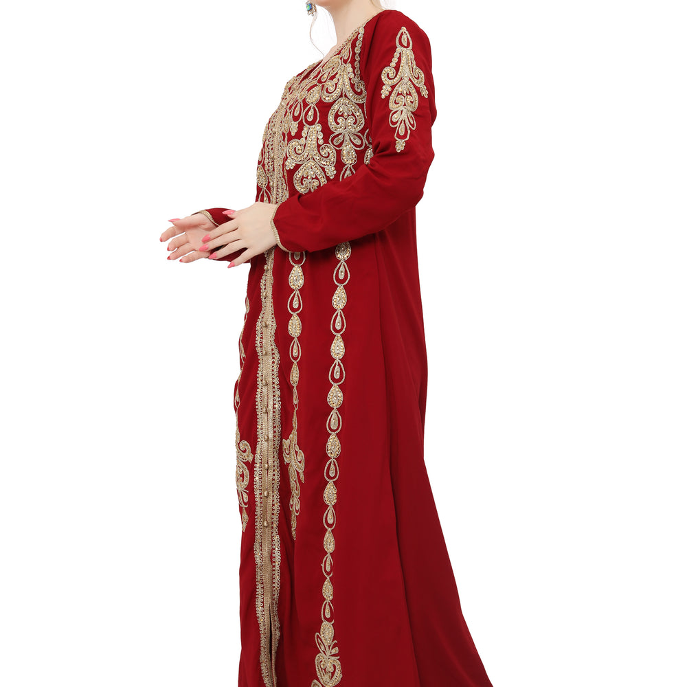 
                  
                    Djellaba Gown Hand Embroidered Dress
                  
                