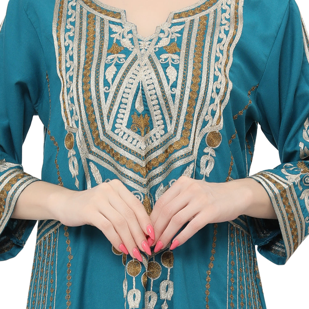 Traditional Kaftan Cocktail Maxi Gown