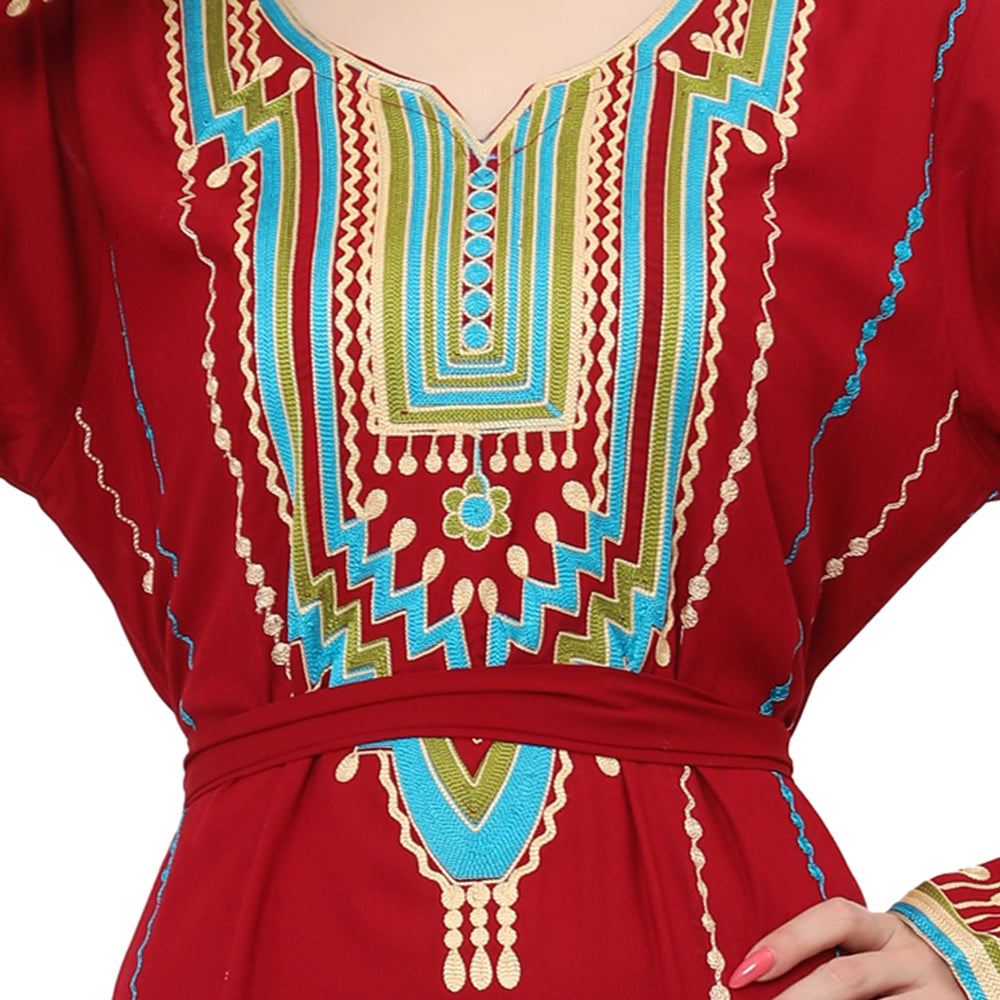 Embroidered Maxi Arabian Party Wear