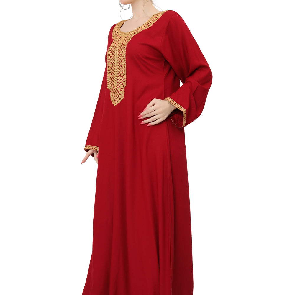 
                  
                    Designer Kaftan With Thread Work Gown
                  
                