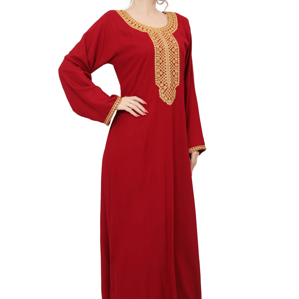 
                  
                    Designer Kaftan With Thread Work Gown
                  
                