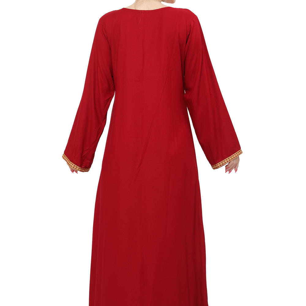 
                  
                    Designer Kaftan With Thread Work Gown
                  
                