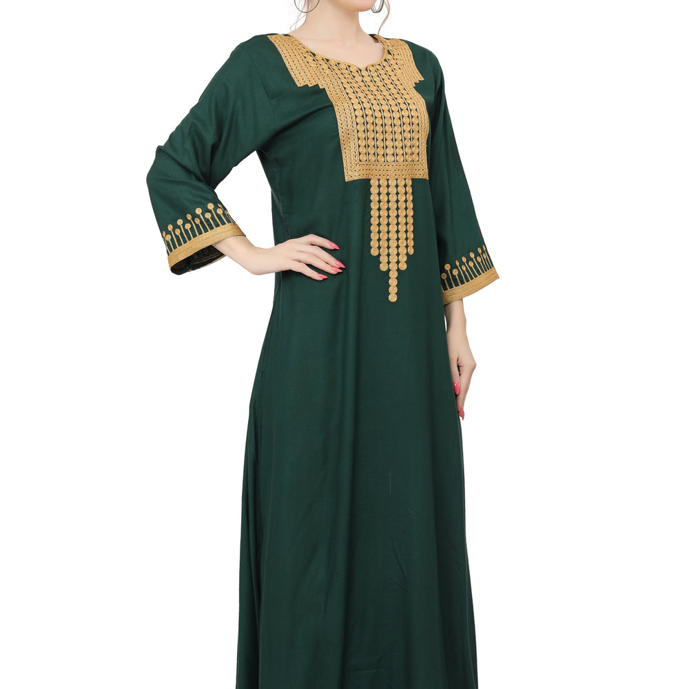 
                  
                    Golden Threadwork Embroidery Farasha Gown
                  
                