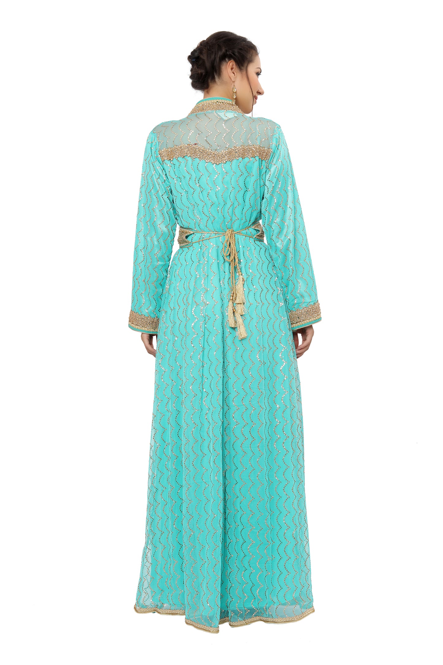 Moroccan Catan Dress Khaleeji Thobe Gown