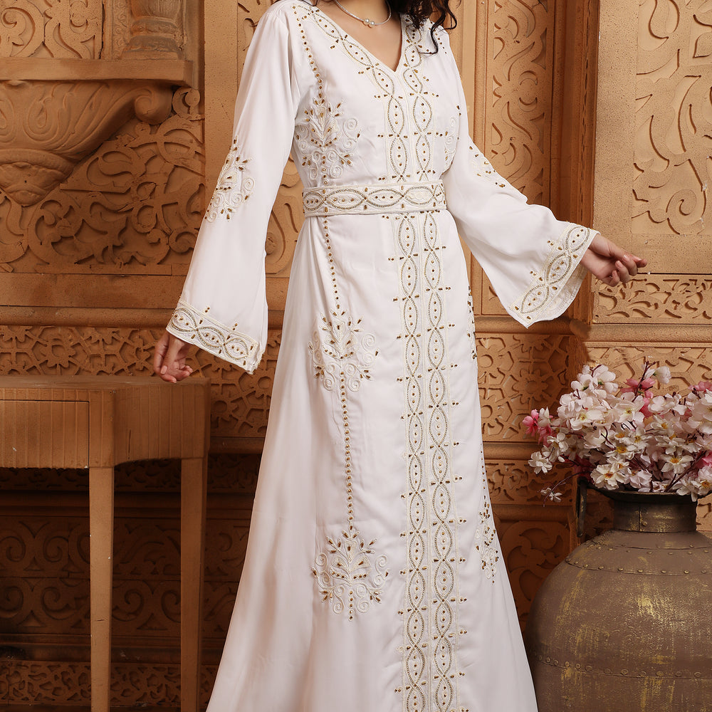 
                  
                    Designer Eid Wear Kaftan with Handwork Gown
                  
                