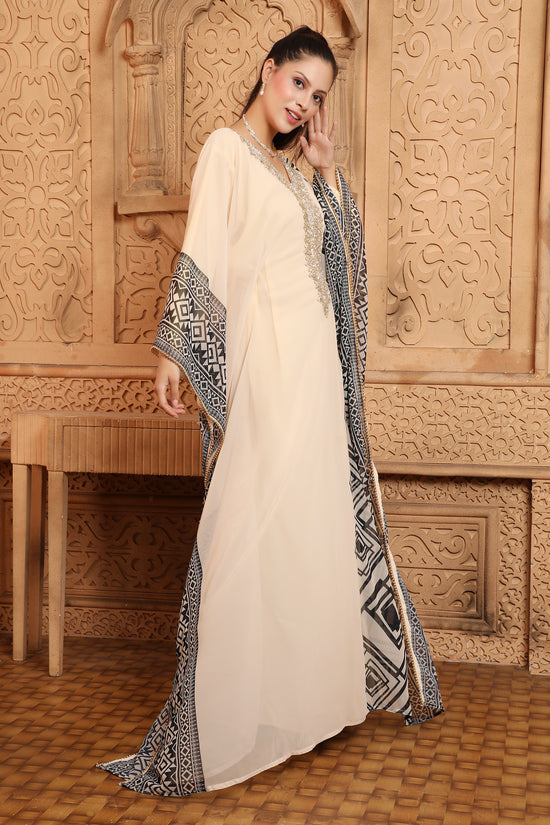 Dubai Kaftan Farasha Caftan Long Kimono Maxi Gown
