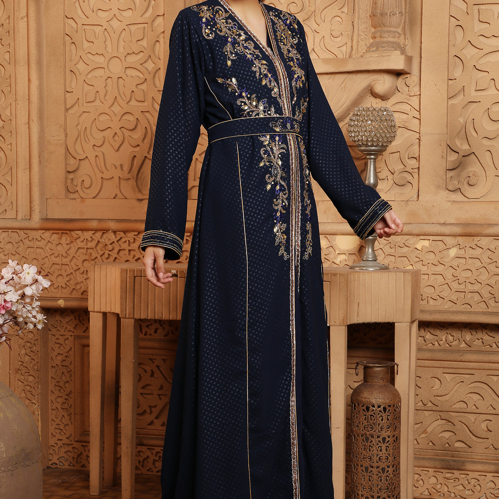 
                  
                    Arabic Dress Velour Moroccan Kaftan Party Ramadan Eid Robe Gown
                  
                