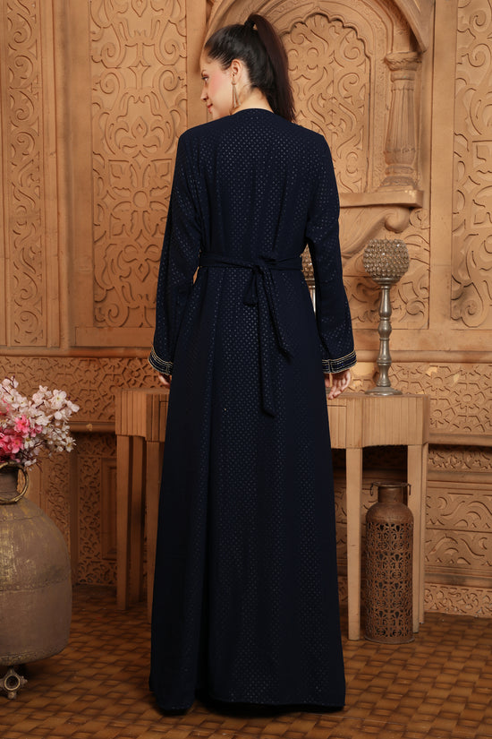 Arabic Dress Velour Moroccan Kaftan Party Ramadan Eid Robe Gown