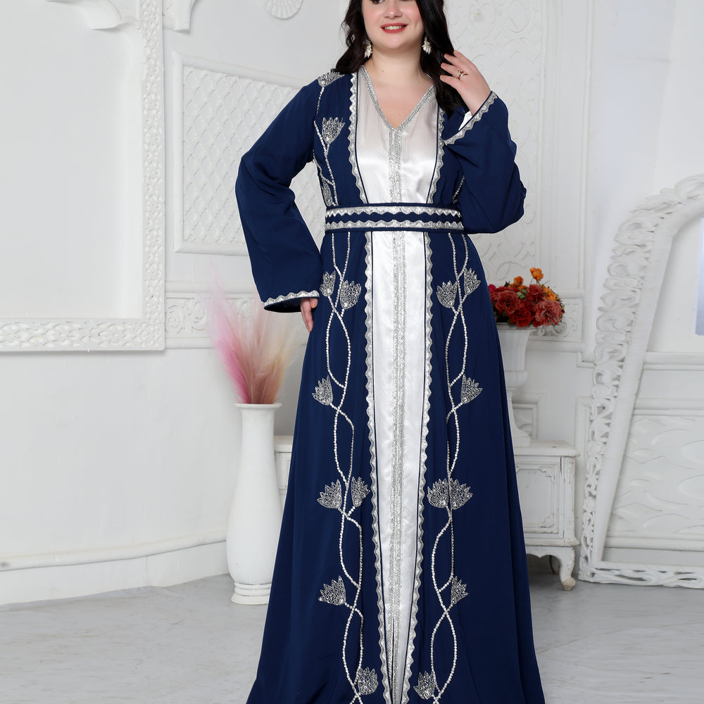 
                  
                    Floral Pattern Embroidery Kaftan With Cut Dana
                  
                