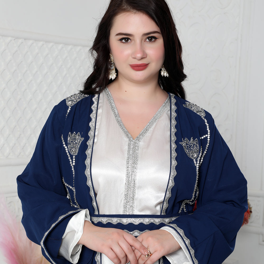 
                  
                    Floral Pattern Embroidery Kaftan With Cut Dana
                  
                