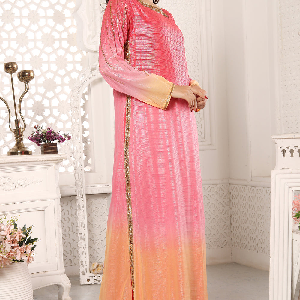 
                  
                    Moroccan Dubai Kaftan Arabic Party Wear Dress
                  
                