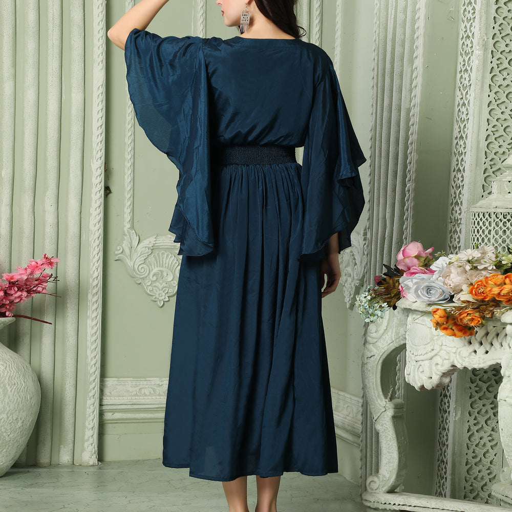 
                  
                    Dubai Style Half Sleeve Dress with Frills
                  
                