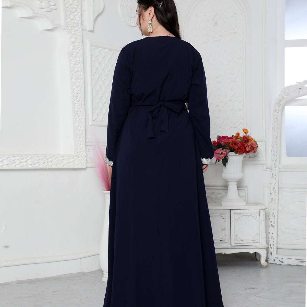 
                  
                    Navy Blue Kaftan With Hand Embroidery And Cut Dana
                  
                