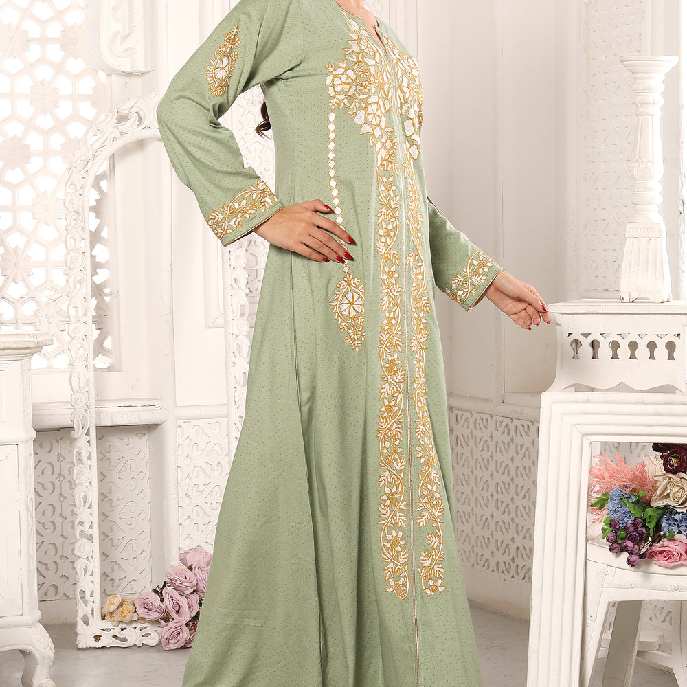 
                  
                    Traditional Kaftan Thobe Henna Party Maxi Gown
                  
                