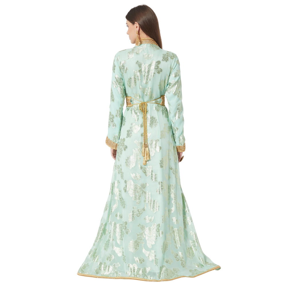 
                  
                    Designer Jellebiya Arabian Party Dress Khaleeji Thobe in Brasso Fabric - Maxim Creation
                  
                