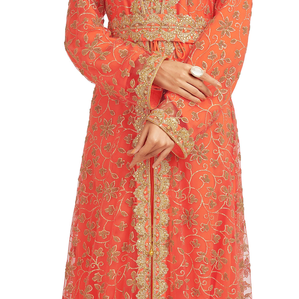 
                  
                    Luxe Ball Gown in Self-Embroidered Designer fabric - Maxim Creation
                  
                