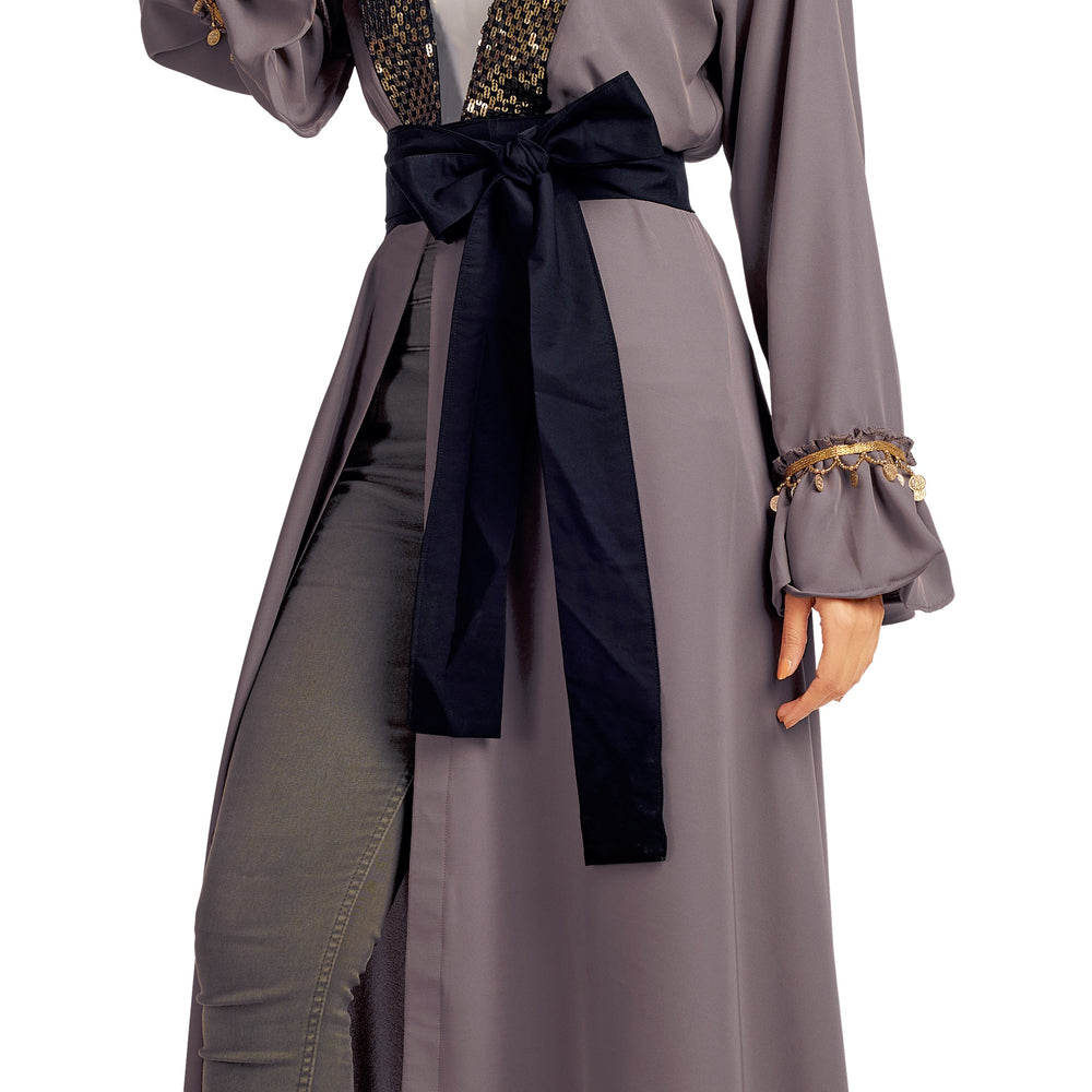 
                  
                    Designer Cardigan & Belt with Chic Embroidery Lace - Maxim Creation
                  
                