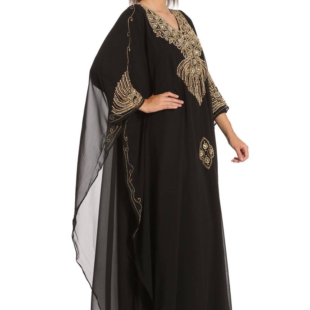 
                  
                    Handicraft Kaftan dress Embellished with Beads and Crystals - Maxim Creation
                  
                