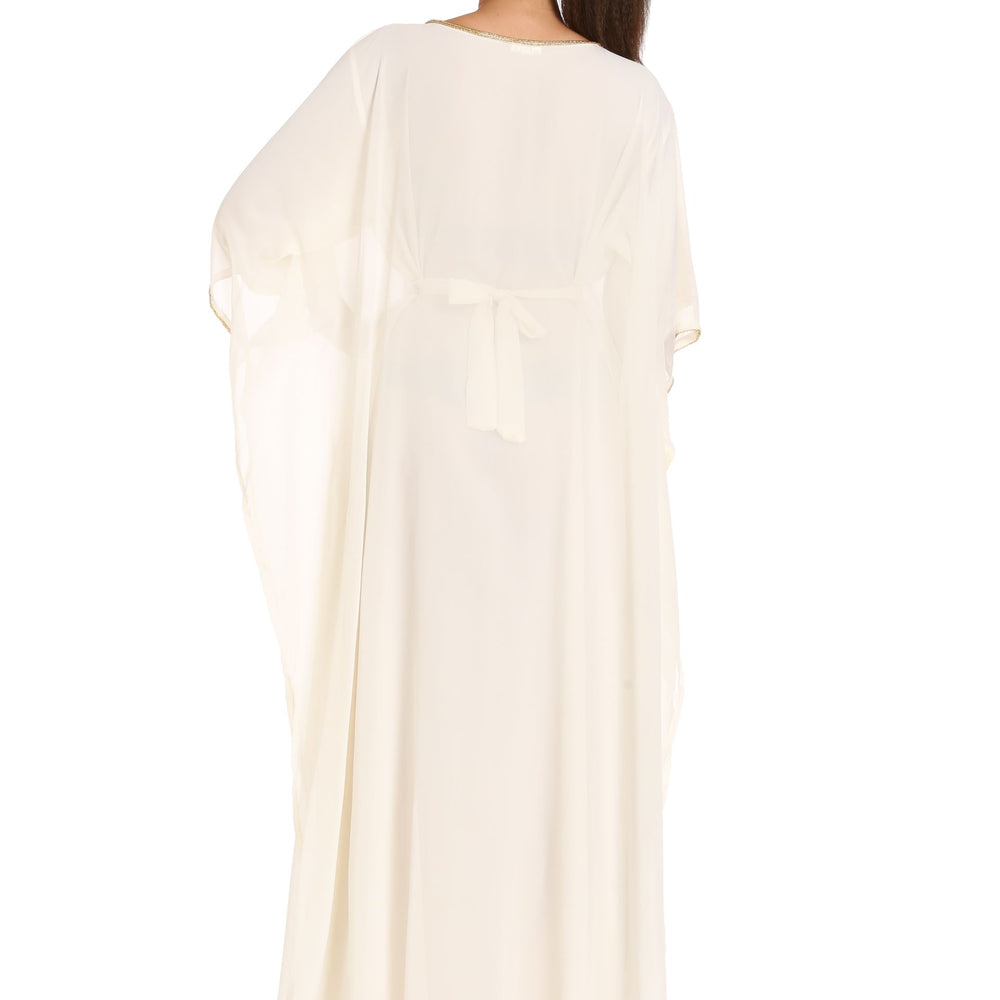 
                  
                    Long Tunic in Cream Farasha Evening Tea Party Dress - Maxim Creation
                  
                