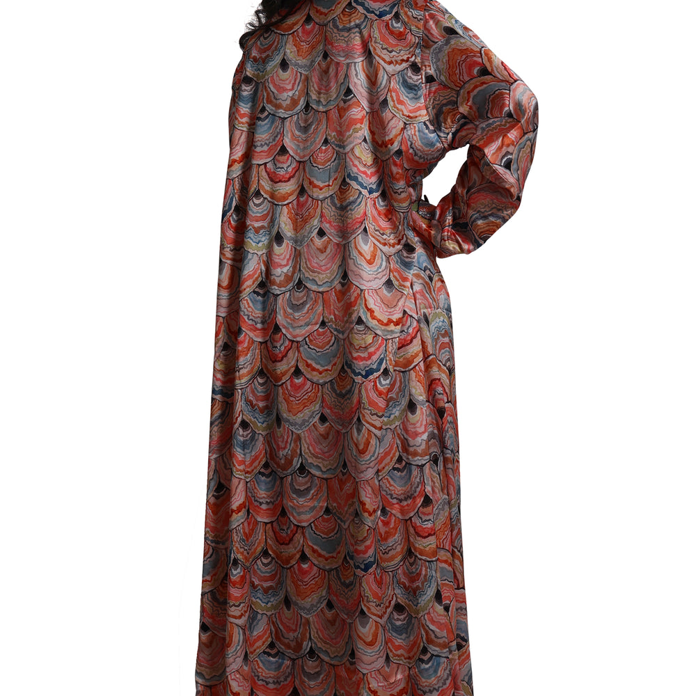 
                  
                    Dubai Farasha Peacock Print Tea Party Gown By Maxim Creation - Maxim Creation
                  
                