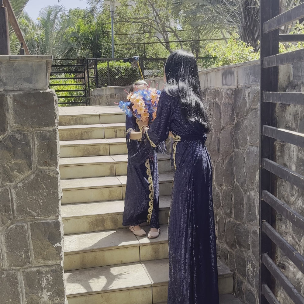 
                  
                    Load and play video in Gallery viewer, Dubai Kaftan Partywear For Kids
                  
                