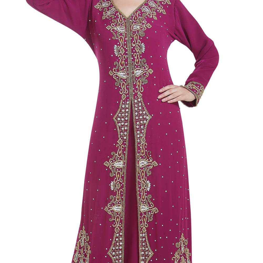 
                  
                    Embroidered Jallabiya Henna Party Dress - Maxim Creation
                  
                