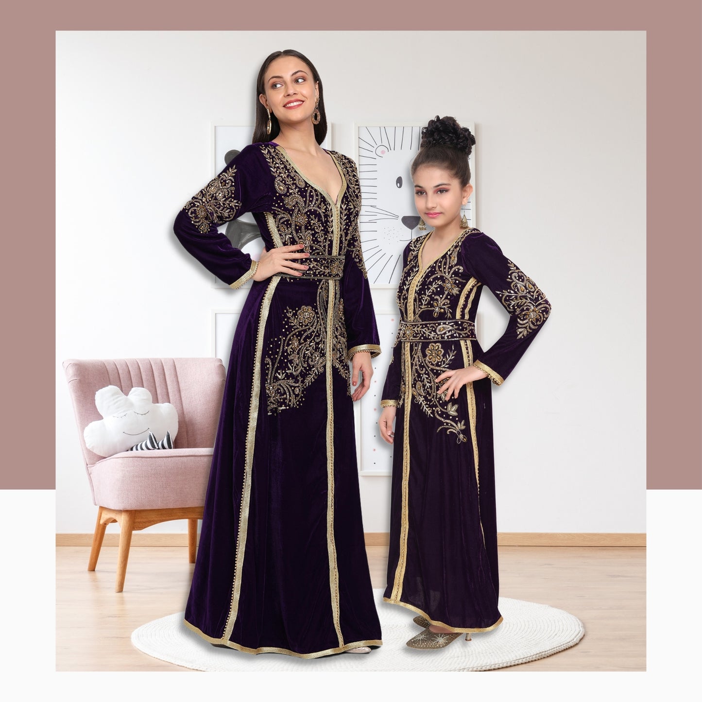 Designer Caftan Embroidered Caftan - Maxim Creation