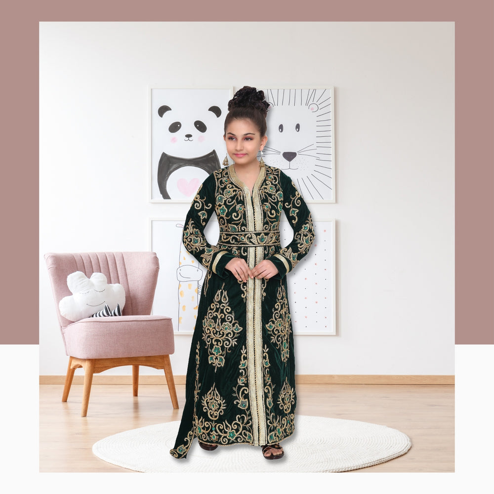 
                  
                    Designer Maxi Long Sleeve Kaftan - Maxim Creation
                  
                