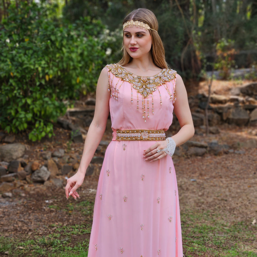 Takchita Kaftan Dress for Women with Embroidered Gown