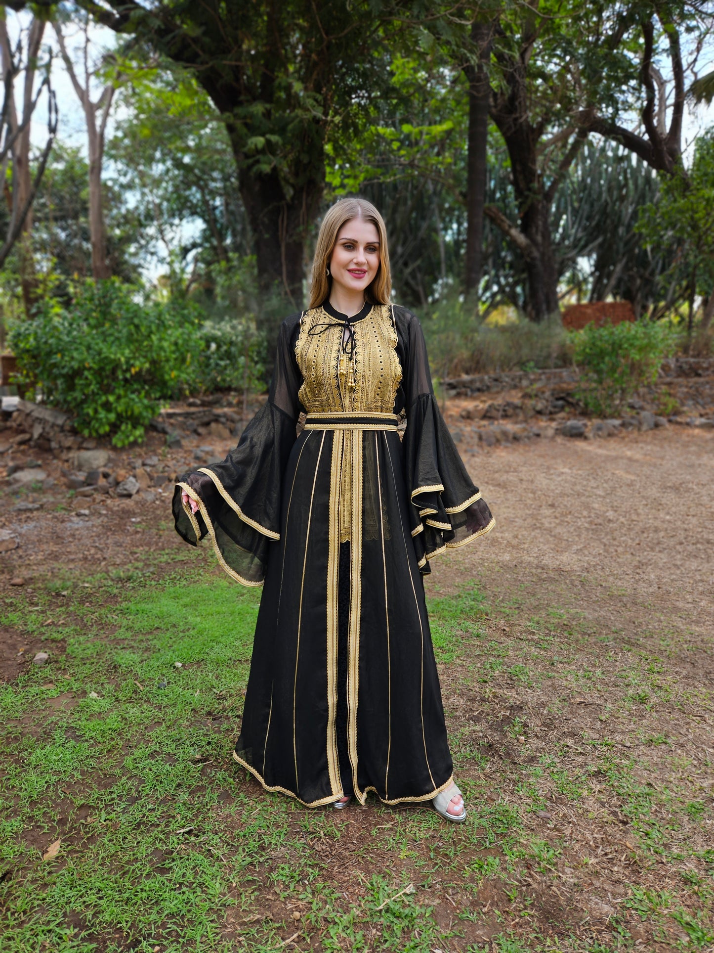 Designer Abaya Caftan Haute Maxi Dress