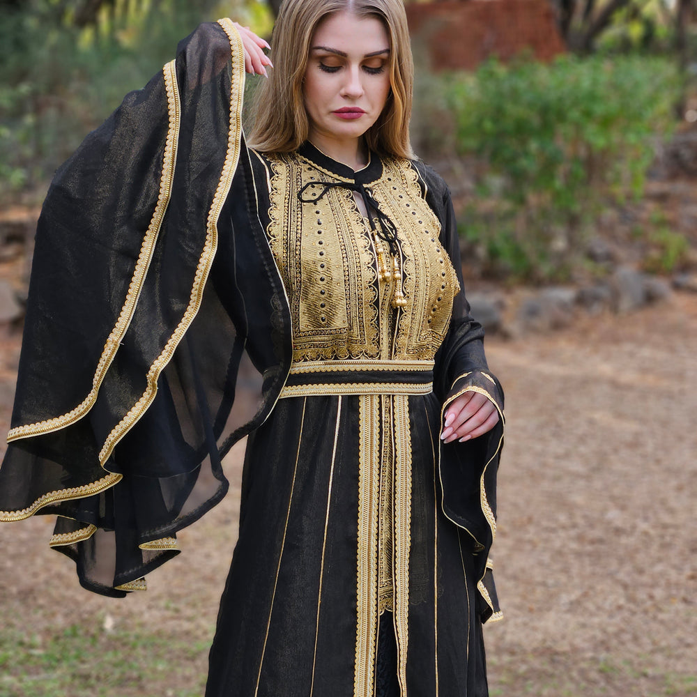 
                  
                    Designer Abaya Caftan Haute Maxi Dress
                  
                