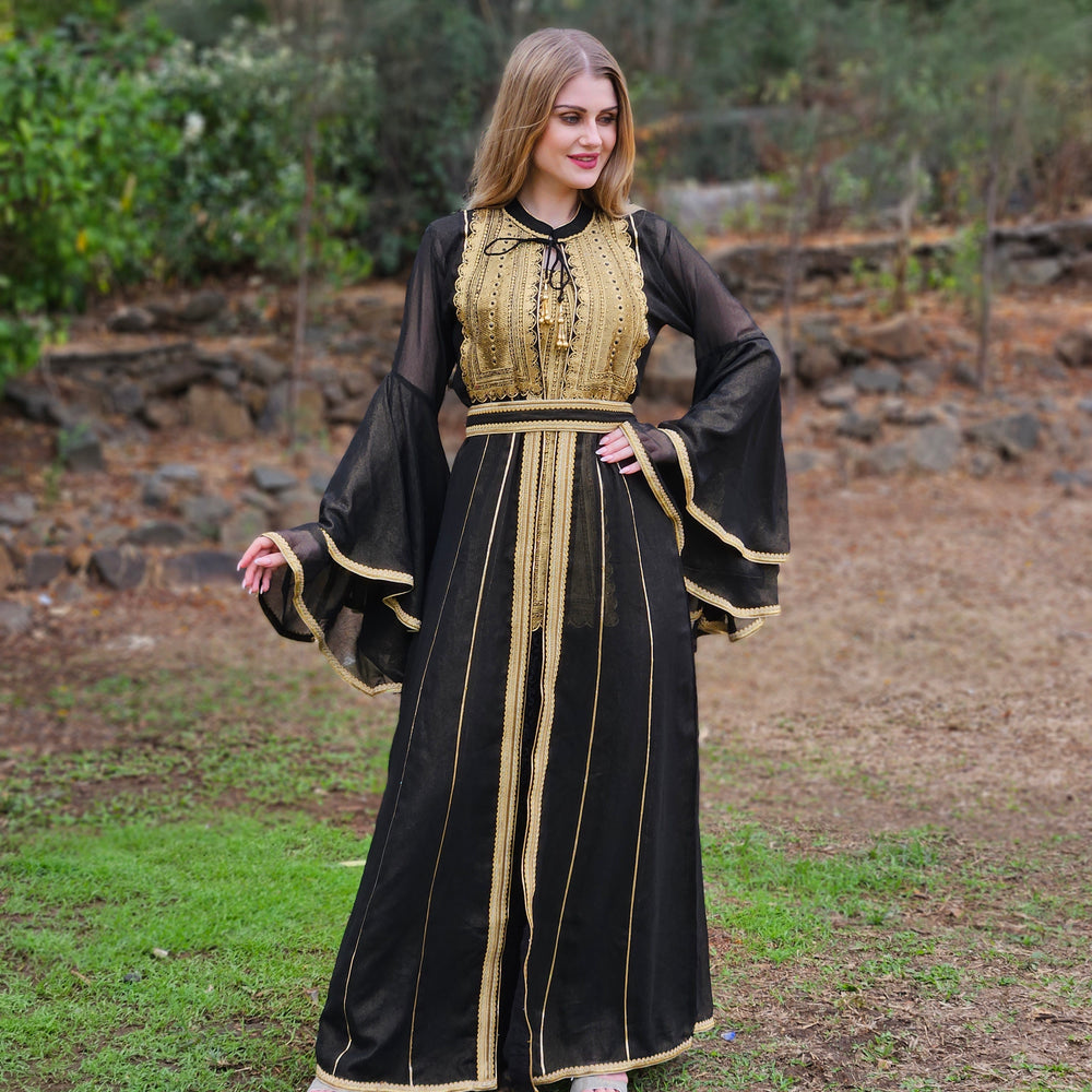 
                  
                    Designer Abaya Caftan Haute Maxi Dress
                  
                