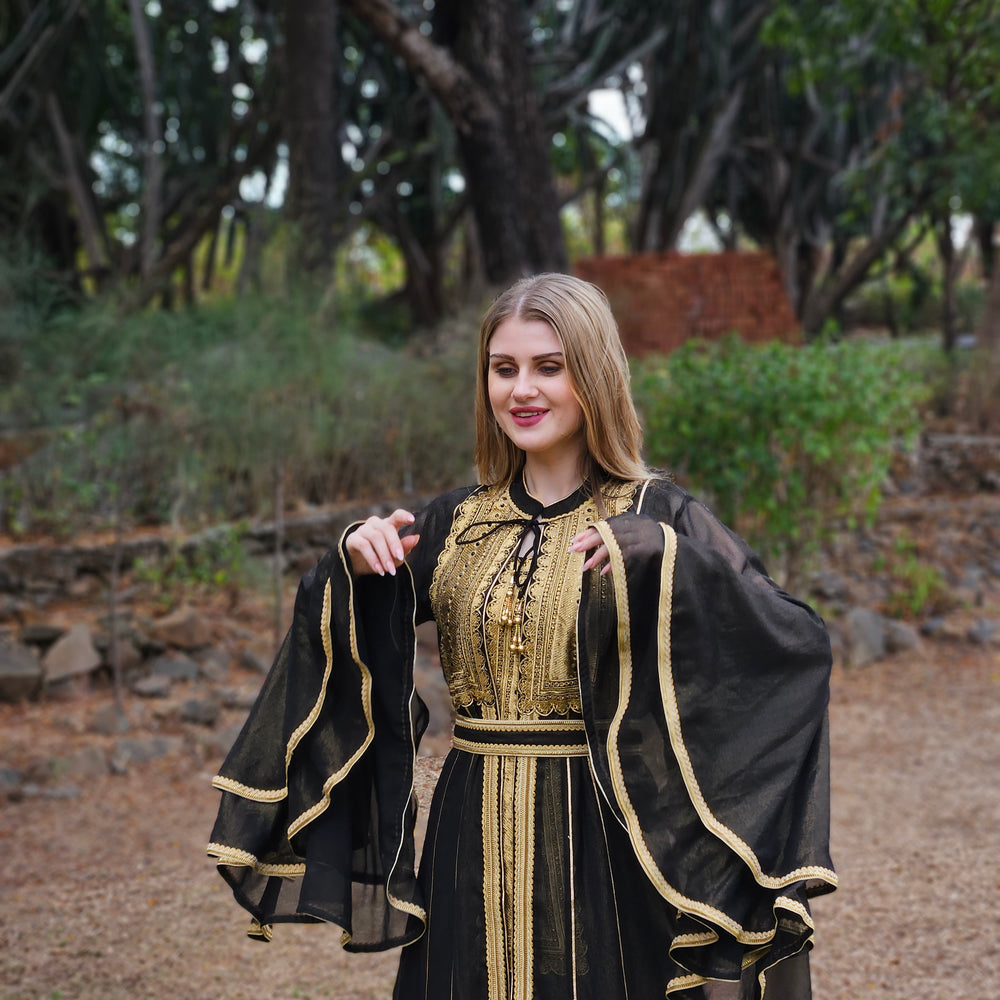 
                  
                    Designer Abaya Caftan Haute Maxi Dress
                  
                
