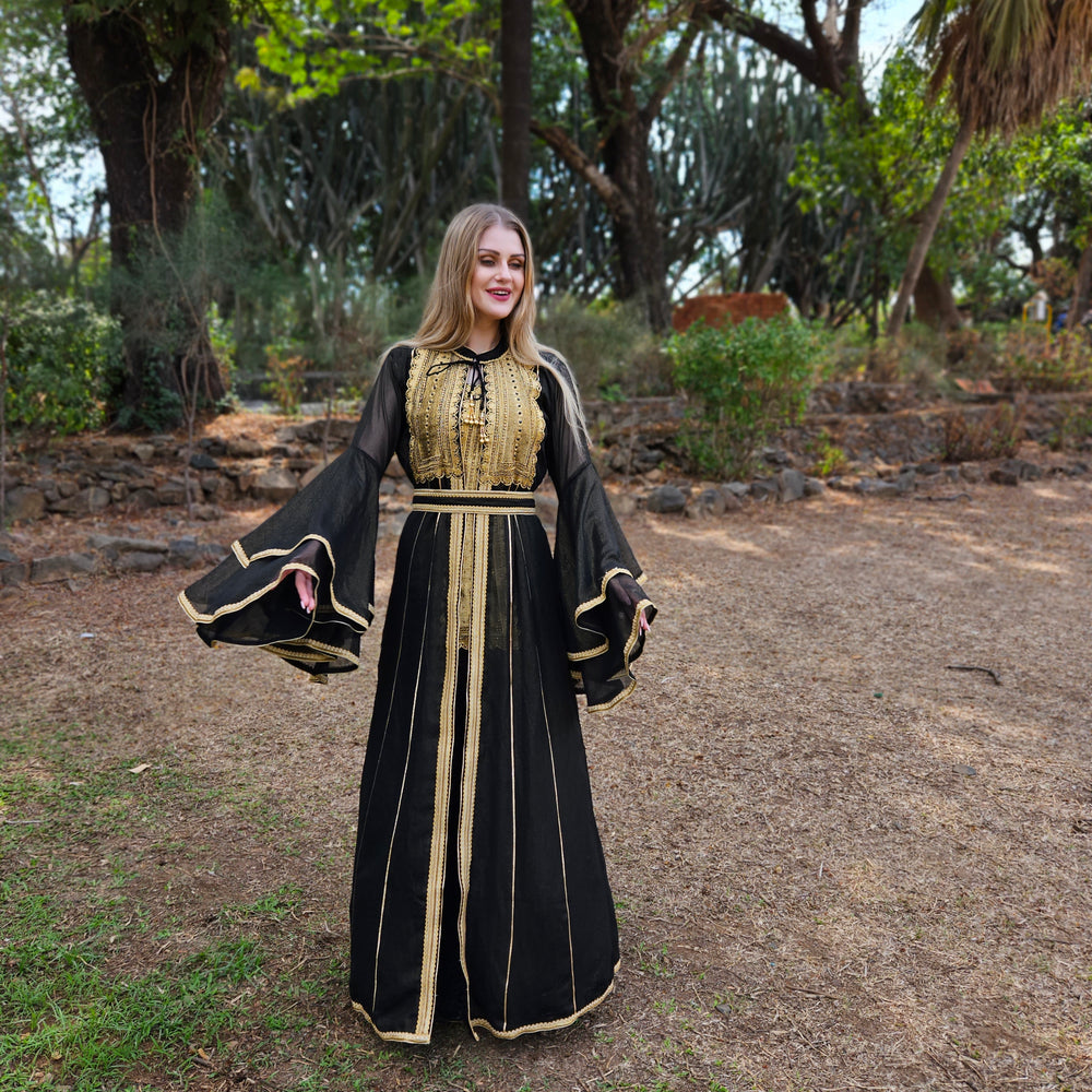 
                  
                    Designer Abaya Caftan Haute Maxi Dress
                  
                