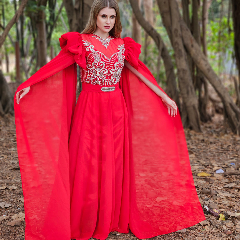 Designer Takchita Caftan Arabian Ethnic Wear Gown