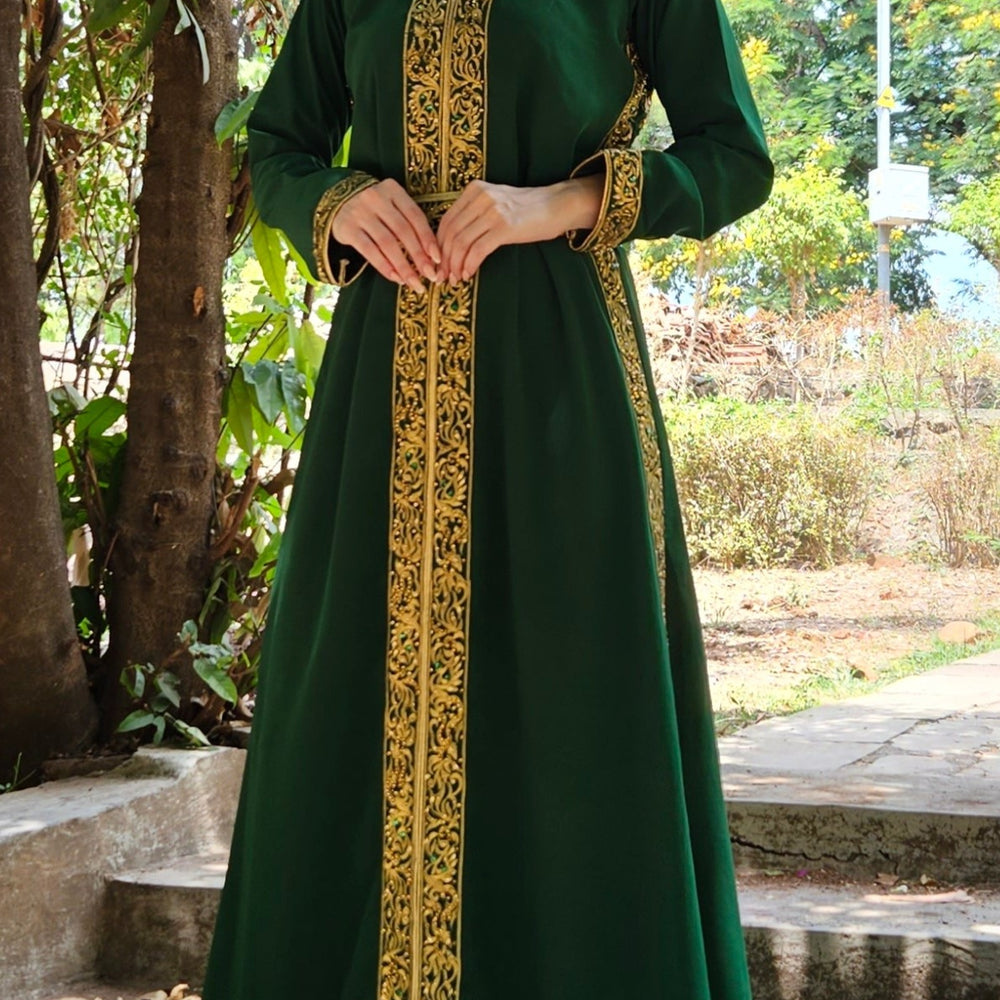 
                  
                    Moroccan Kaftan Khaleeji Thobe Maxi Gown
                  
                