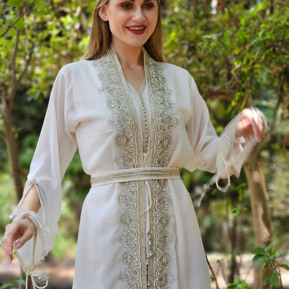 Maghribi Kaftan Evening Tea Party Gown