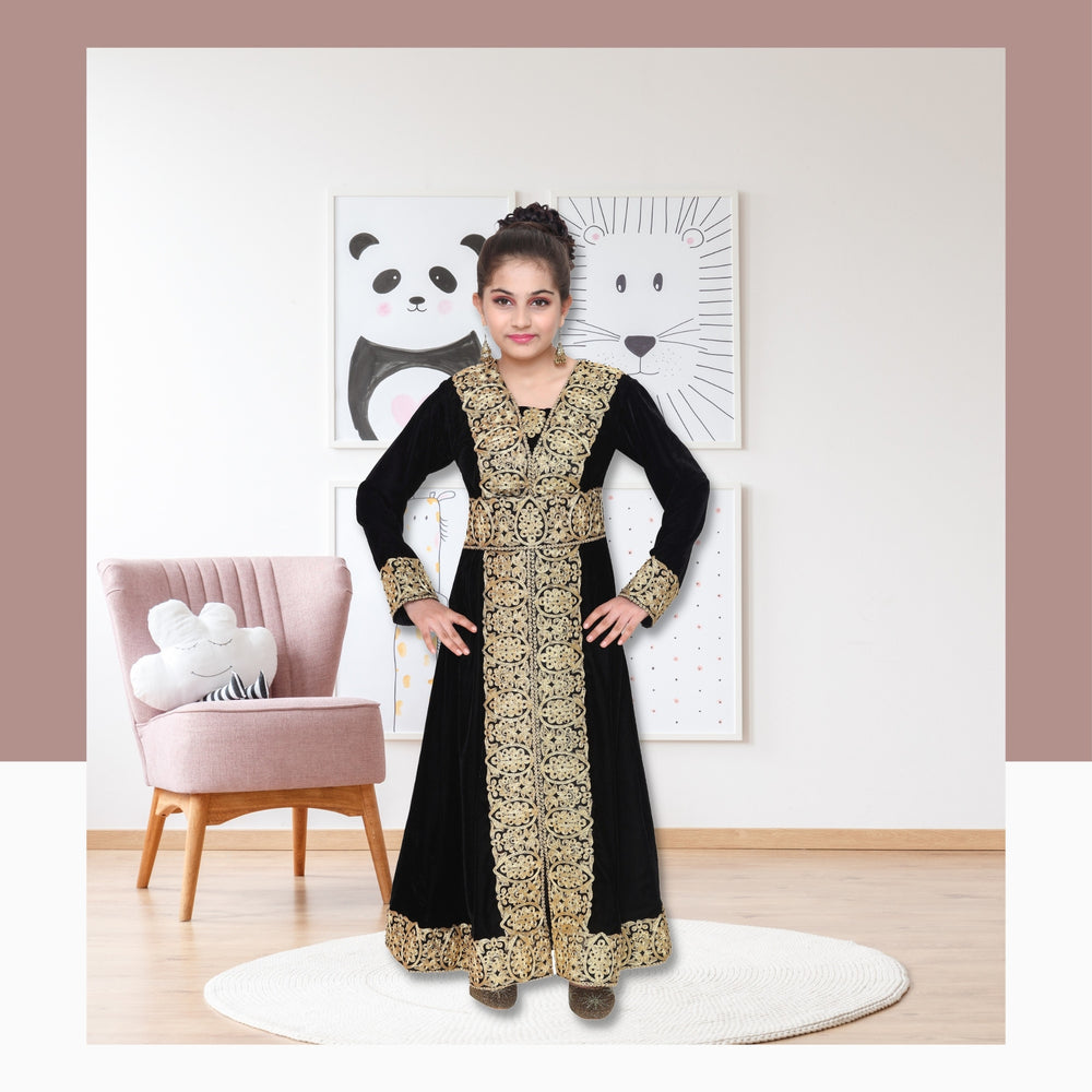
                  
                    Arabian Gown with Lace Work - Maxim Creation
                  
                