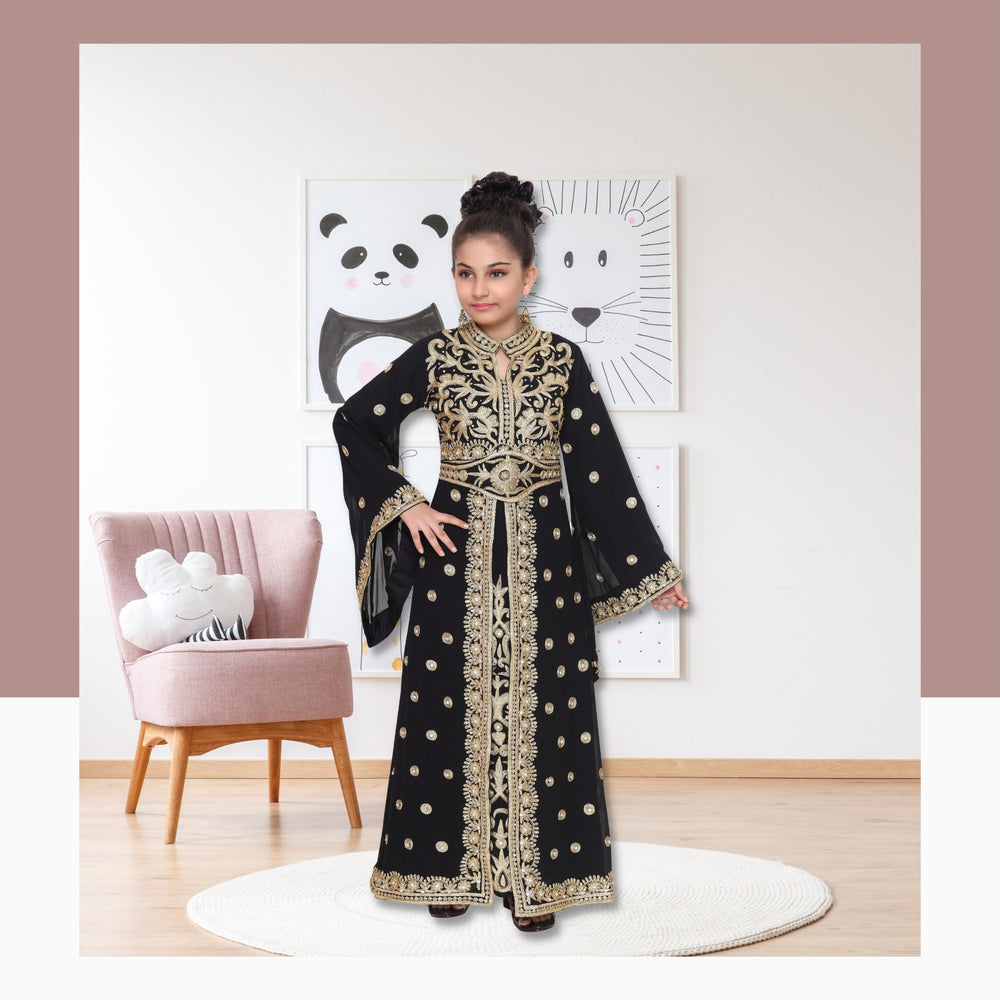 
                  
                    Arabian Djellaba Maxi Embroidered Dress - Maxim Creation
                  
                