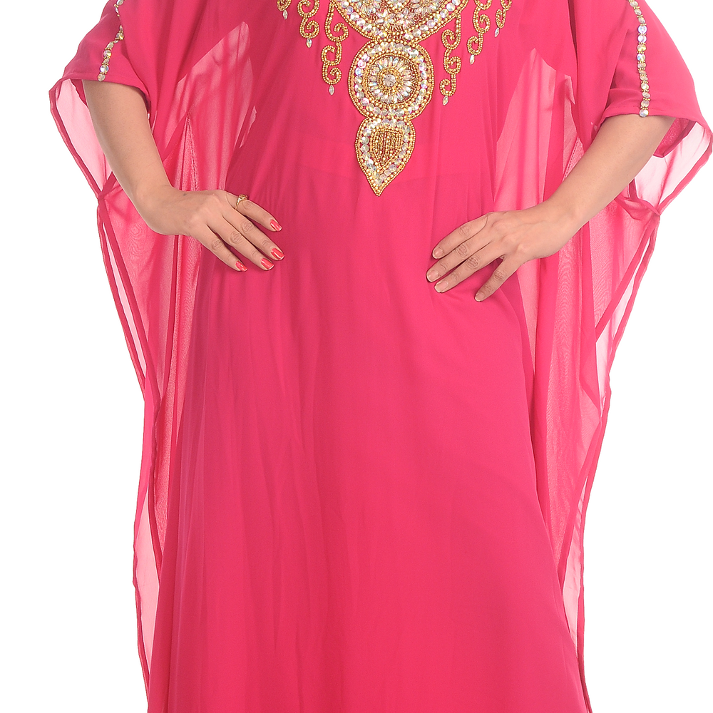 
                  
                    Kurti Poncho Bollywood Style Pink Farasha Maxi - Maxim Creation
                  
                