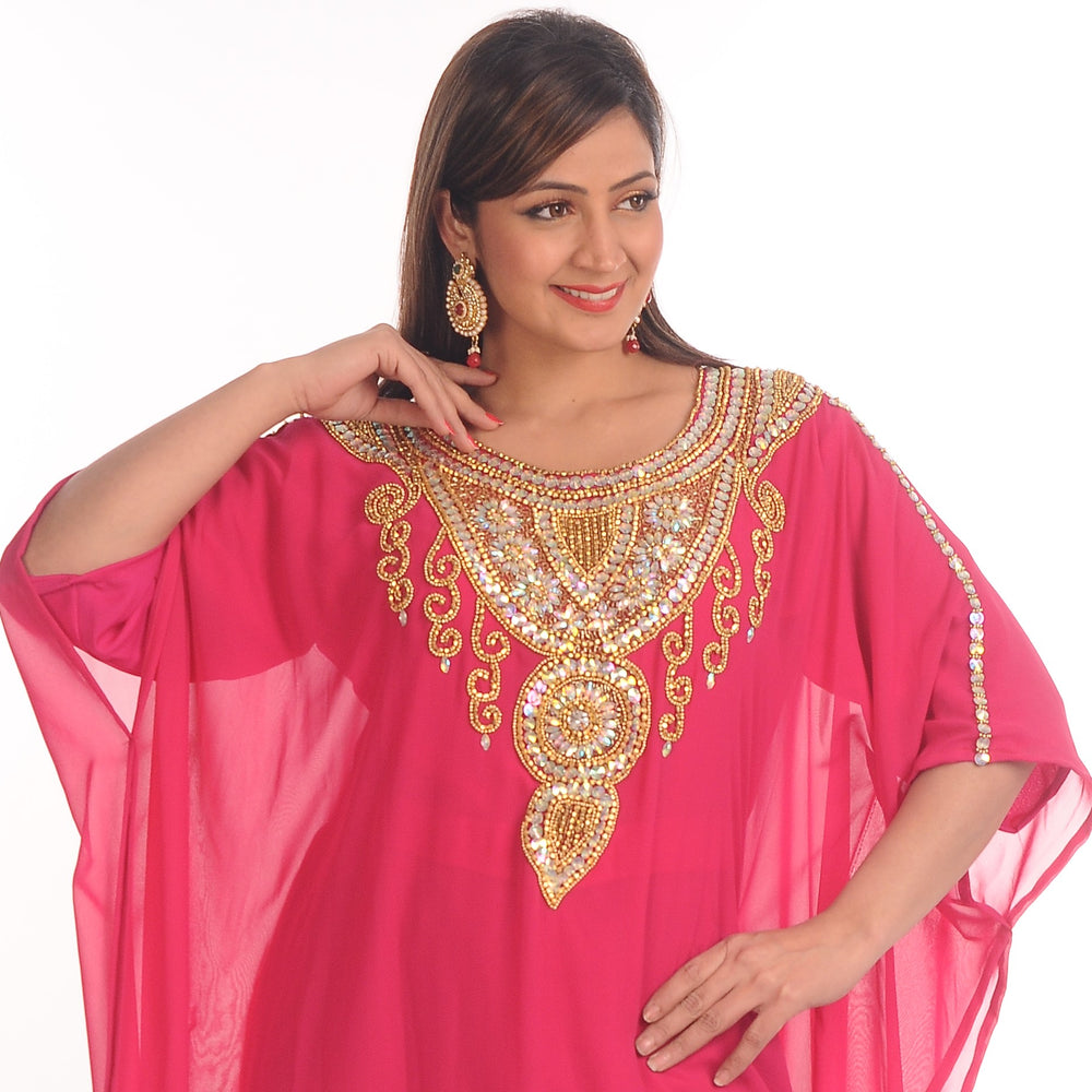 
                  
                    Kurti Poncho Bollywood Style Pink Farasha Maxi - Maxim Creation
                  
                