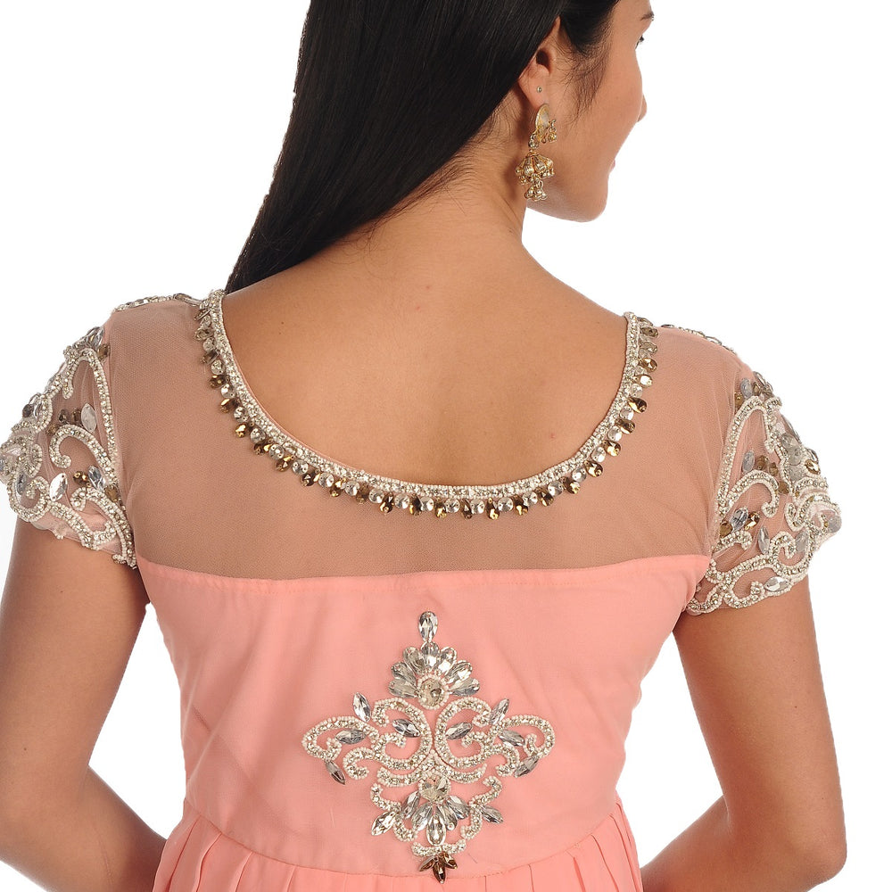 
                  
                    Prom Dress in Nude Pink Color - Maxim Creation
                  
                