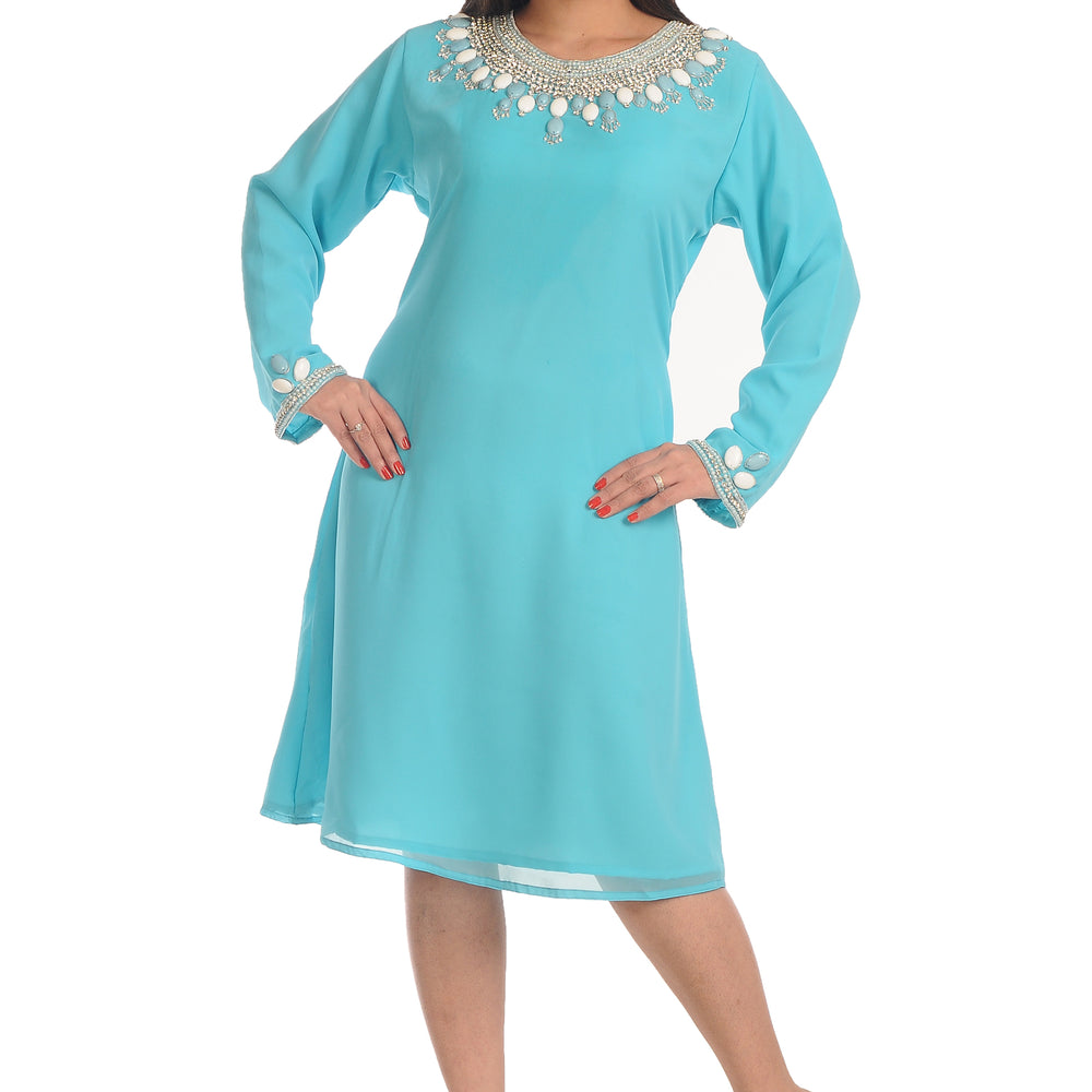 
                  
                    Indian Kurti with White Stones and Pearls - Maxim Creation
                  
                